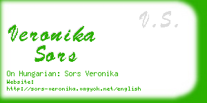 veronika sors business card